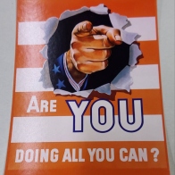 Doing all you can postcard