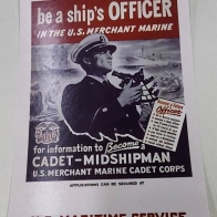 Merchant Marine Officer postcard